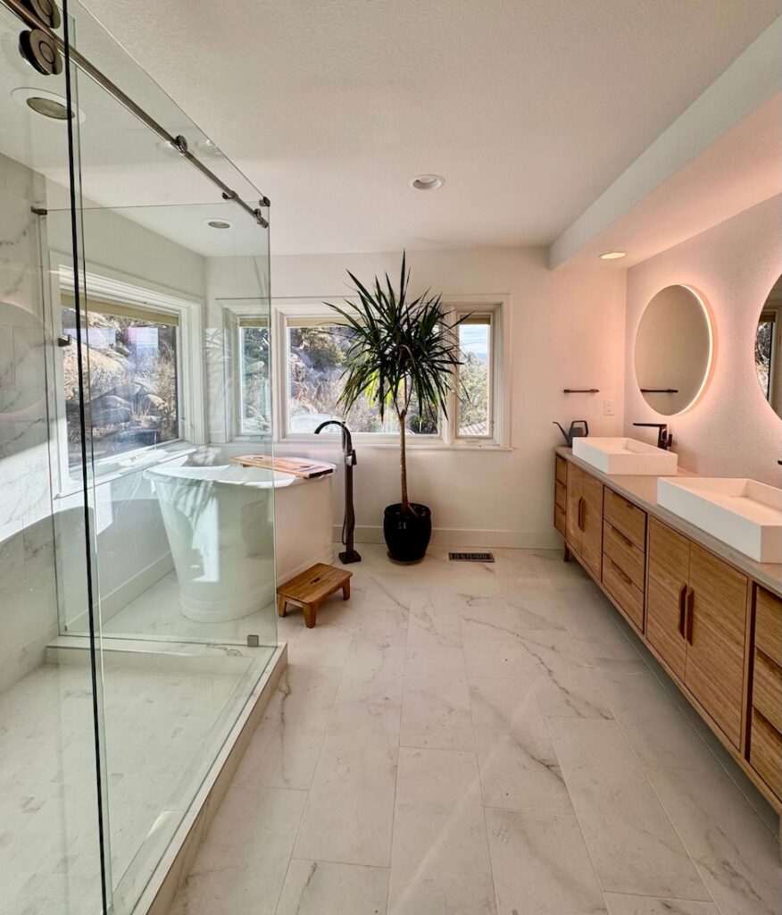 custom bathroom by prescott pinnacle construction